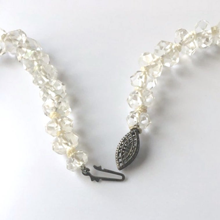 vintage crystal necklace
